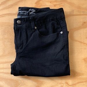 Seven7 Black Rocker Slim jeans Size 10